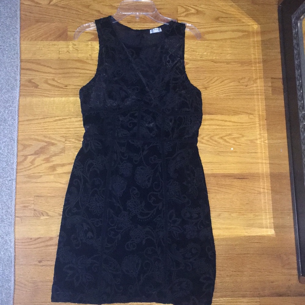 Black mini-dress
